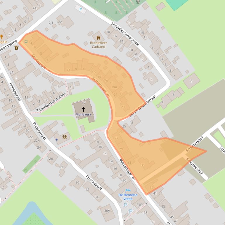 Kaart van postcodegebied 4506AC.