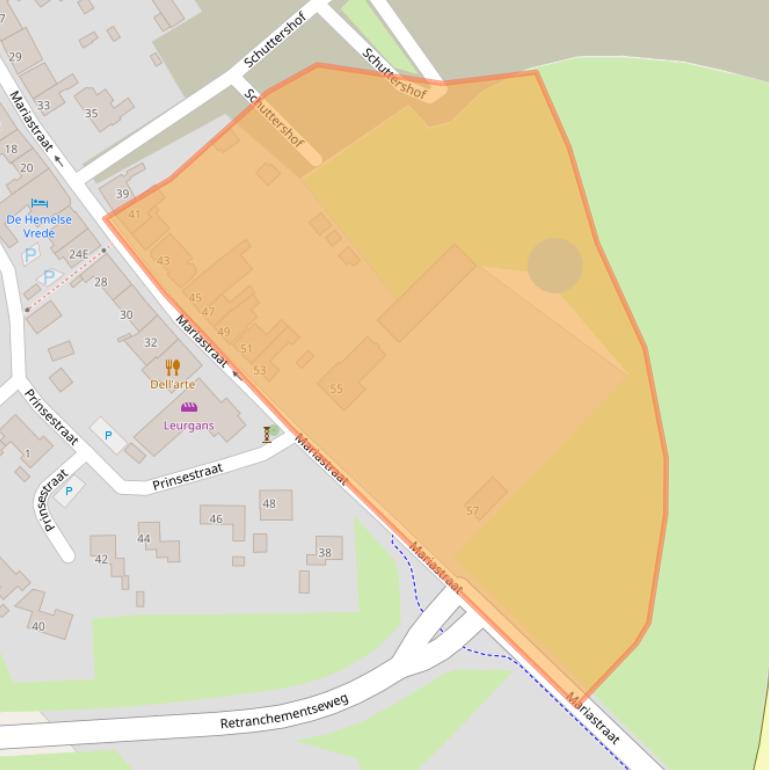 Kaart van postcodegebied 4506AD.