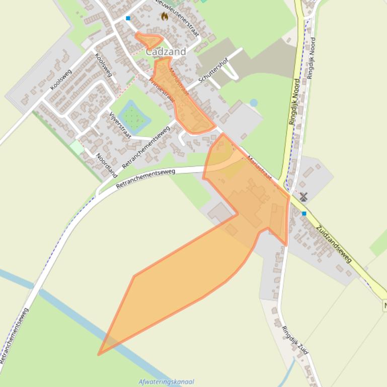 Kaart van postcodegebied 4506AE.