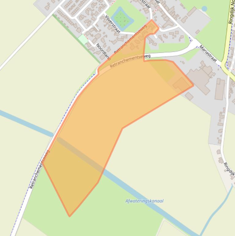 Kaart van postcodegebied 4506AJ.