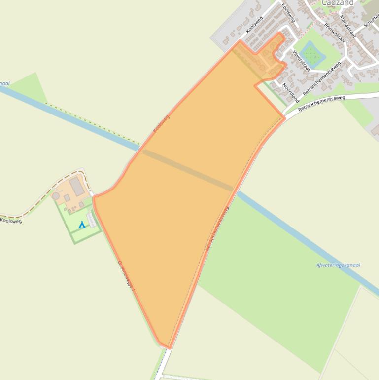 Kaart van postcodegebied 4506AM.