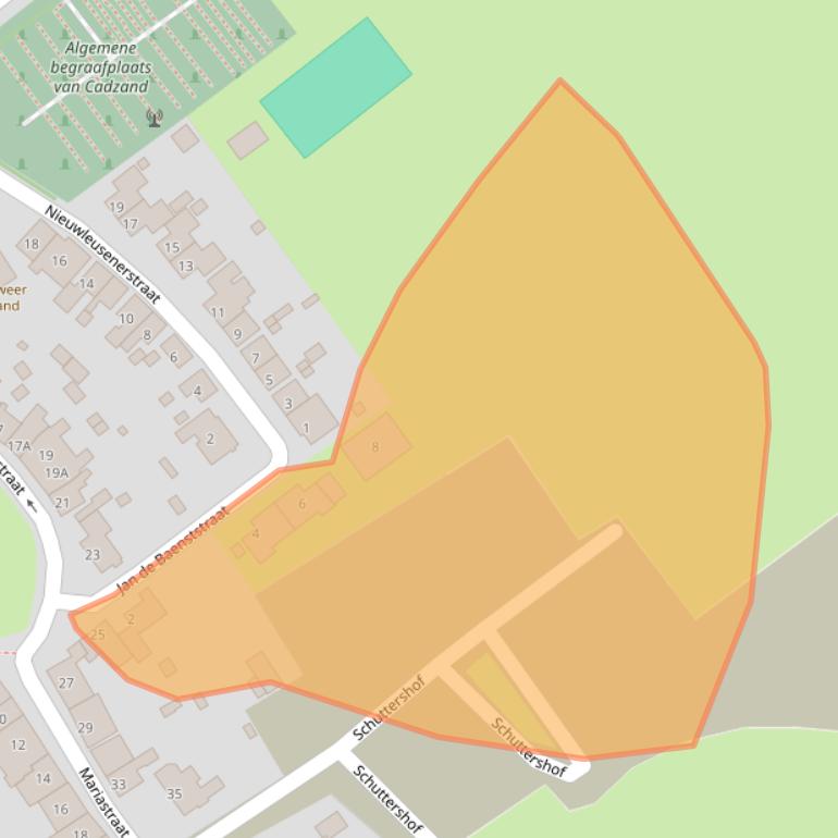 Kaart van postcodegebied 4506AV.