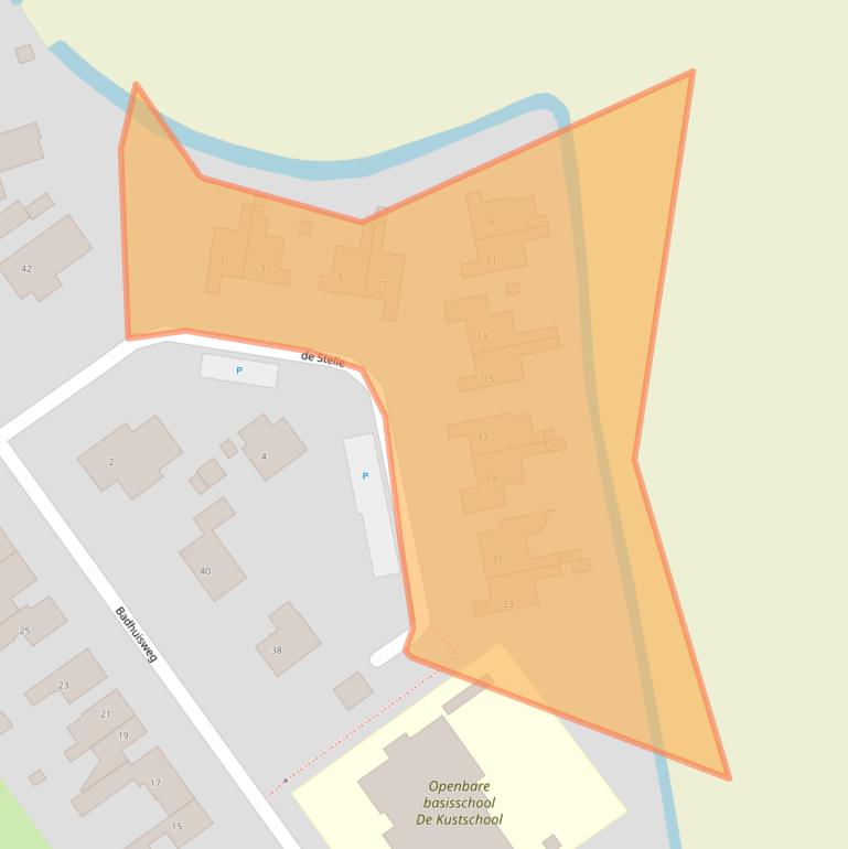 Kaart van postcodegebied 4506BE.