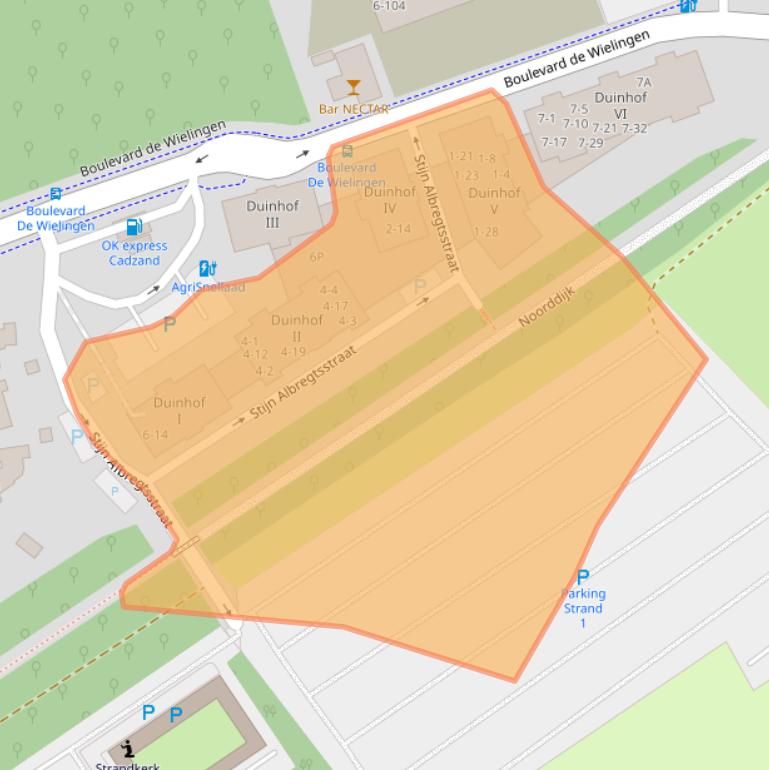 Kaart van postcodegebied 4506GA.