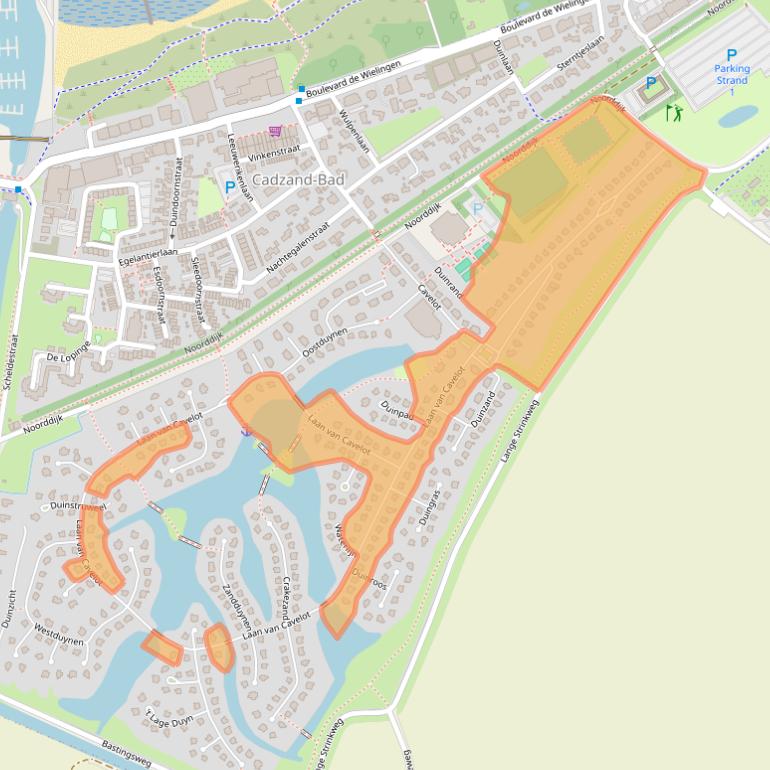 Kaart van postcodegebied 4506GB.