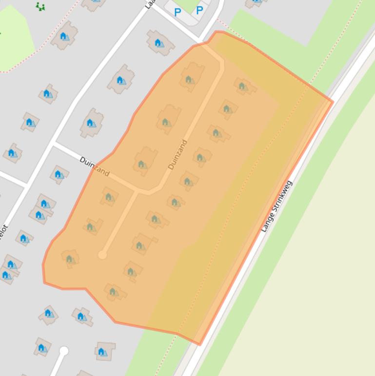 Kaart van postcodegebied 4506GG.