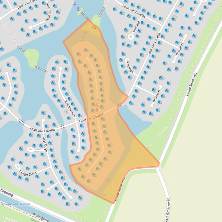 Kaart van postcodegebied 4506GM.