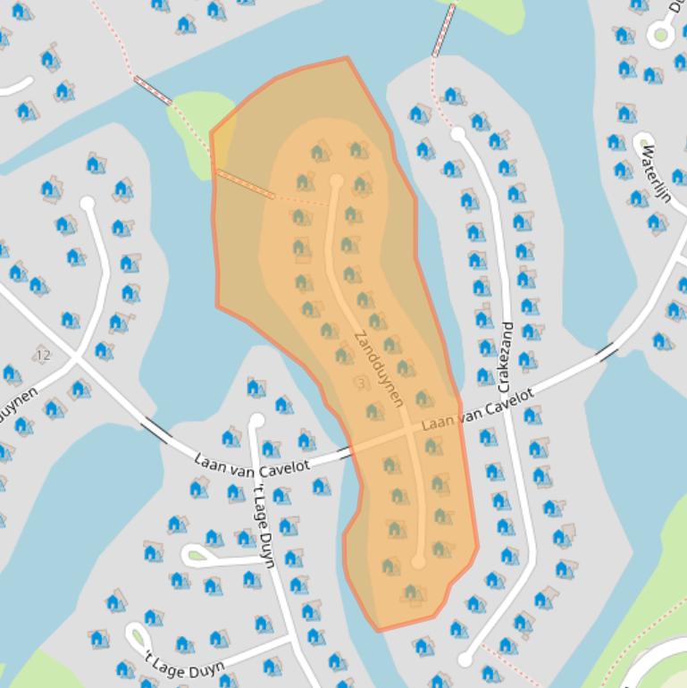 Kaart van postcodegebied 4506GN.