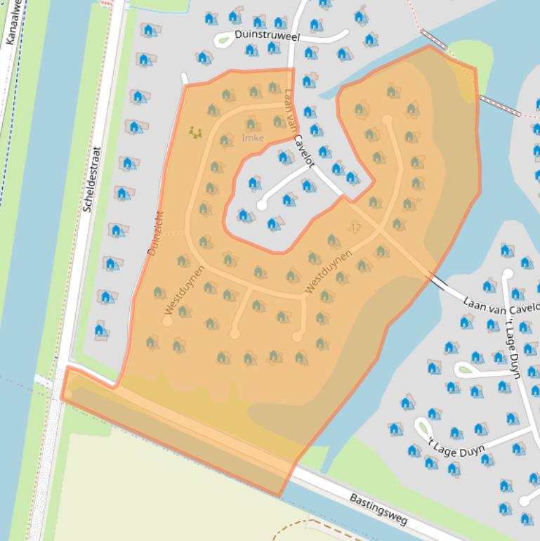 Kaart van postcodegebied 4506GR.