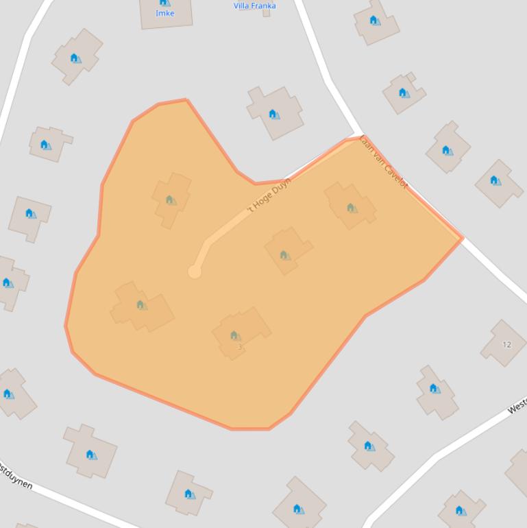 Kaart van postcodegebied 4506GS.