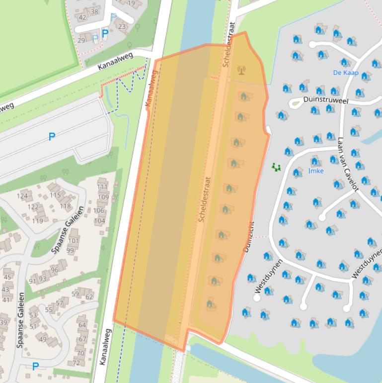 Kaart van postcodegebied 4506GV.