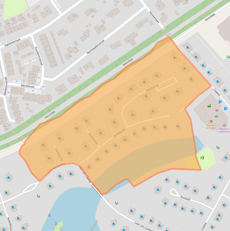 Kaart van postcodegebied 4506GX.