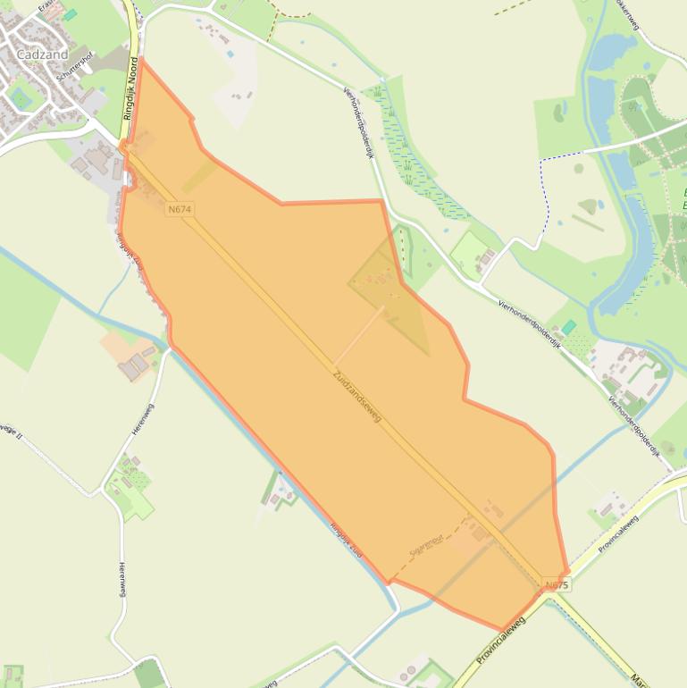 Kaart van postcodegebied 4506HC.