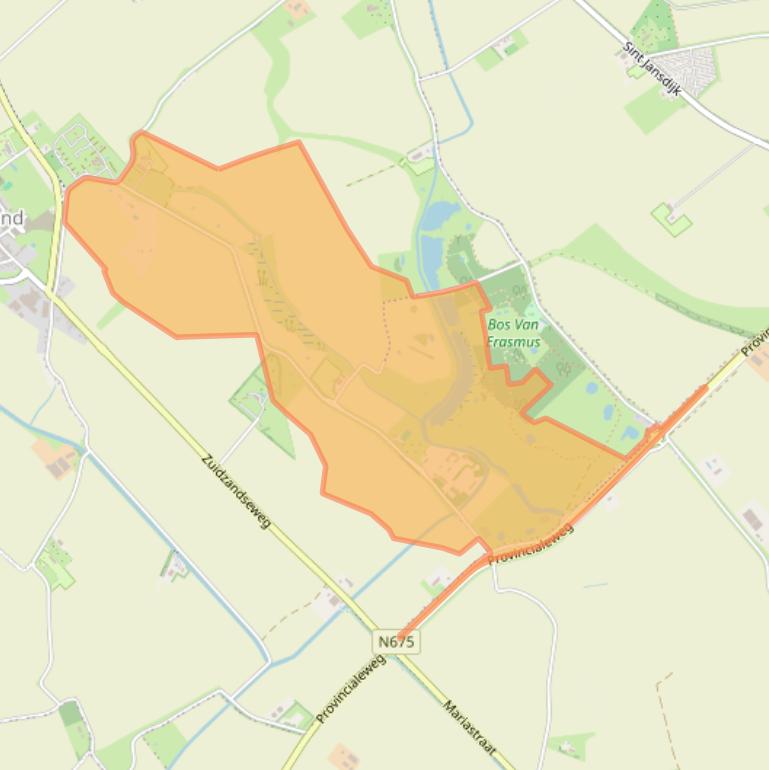 Kaart van postcodegebied 4506HL.