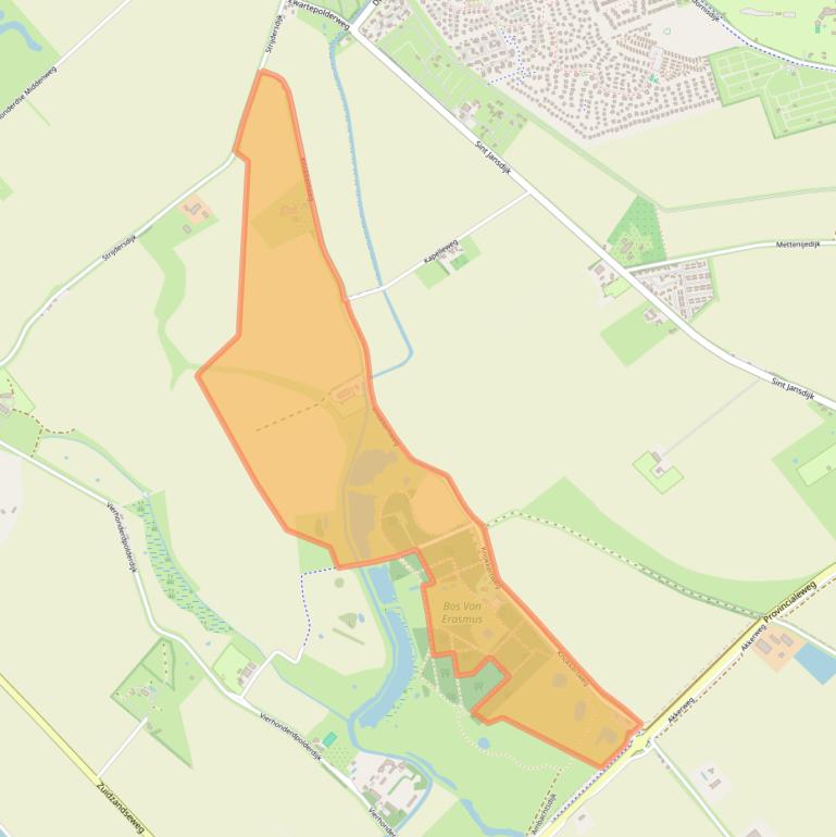 Kaart van postcodegebied 4506HN.