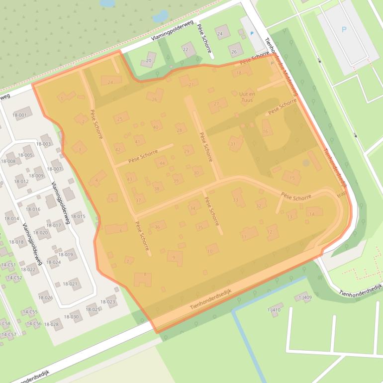 Kaart van postcodegebied 4506HX.