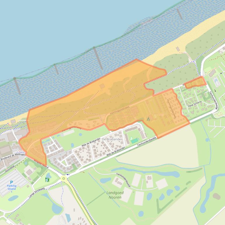 Kaart van postcodegebied 4506HZ.