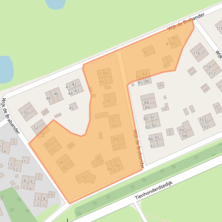 Kaart van postcodegebied 4506JC.