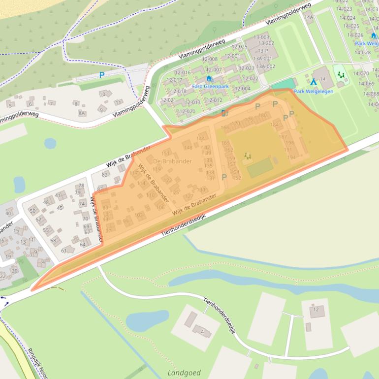 Kaart van postcodegebied 4506JD.