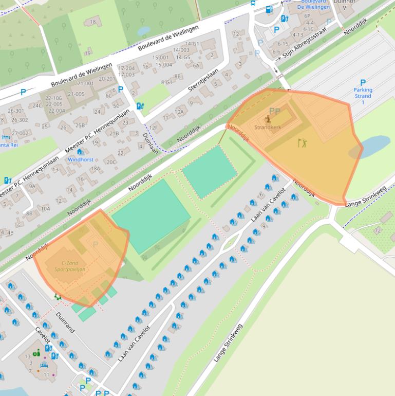 Kaart van postcodegebied 4506JE.