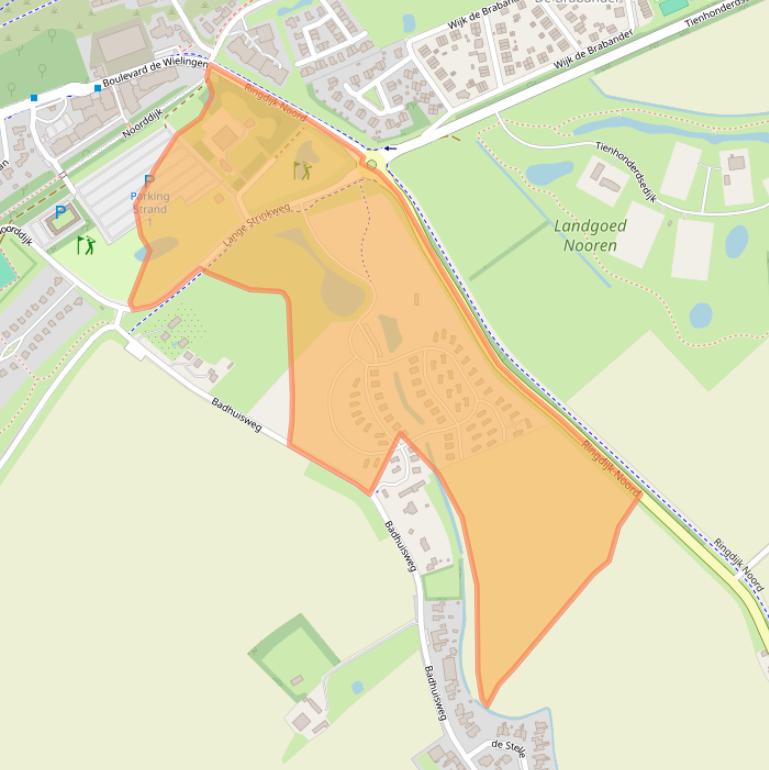 Kaart van postcodegebied 4506JG.