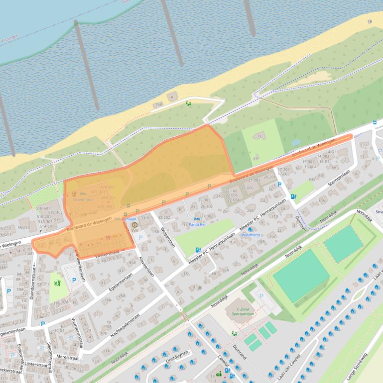 Kaart van postcodegebied 4506JK.
