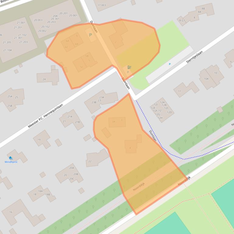 Kaart van postcodegebied 4506JN.