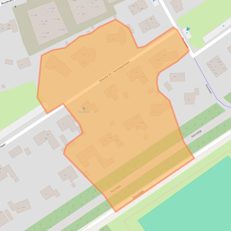 Kaart van postcodegebied 4506JR.