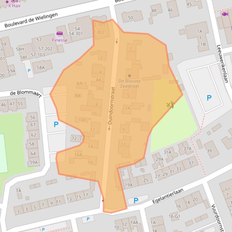 Kaart van postcodegebied 4506KH.