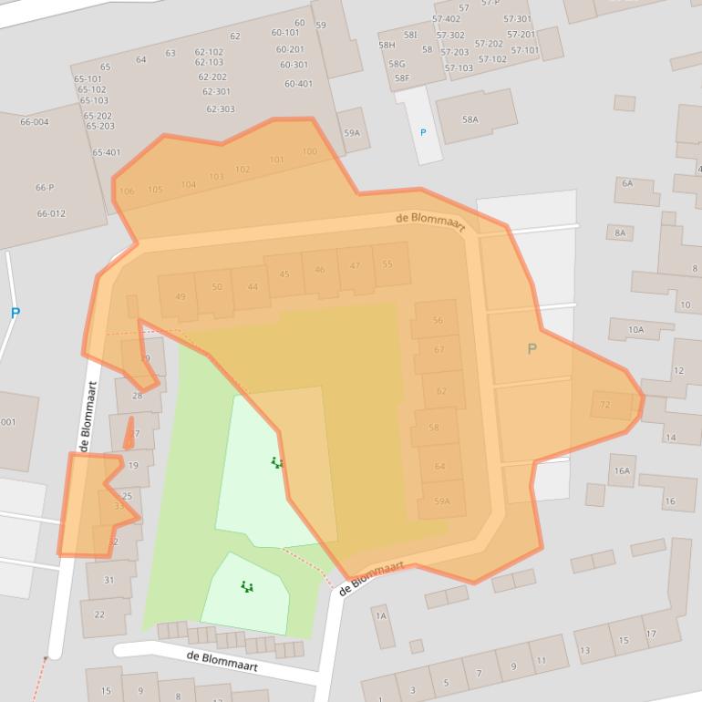Kaart van postcodegebied 4506KK.