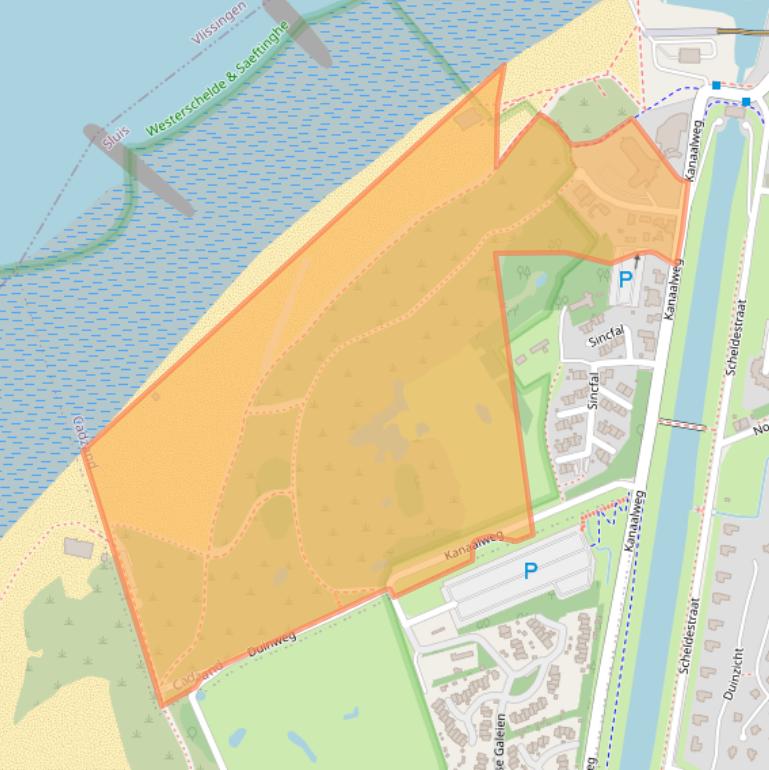 Kaart van postcodegebied 4506KM.