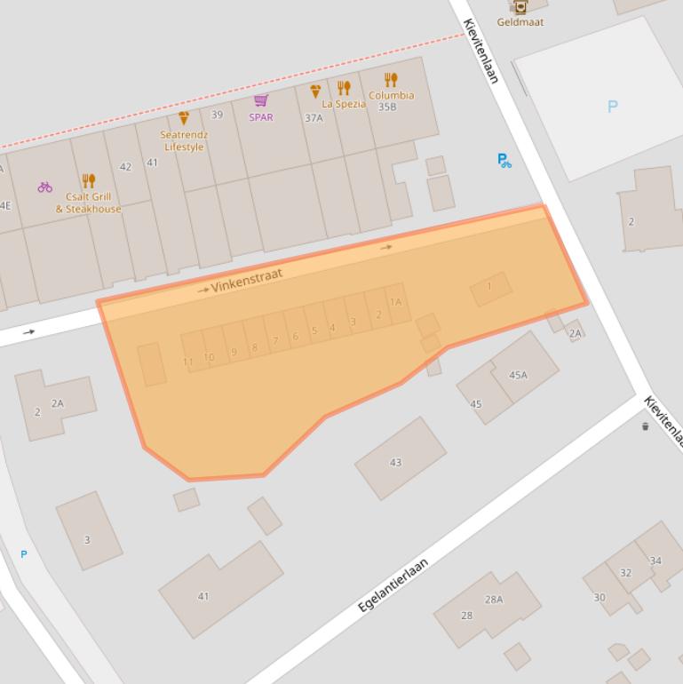 Kaart van postcodegebied 4506KV.