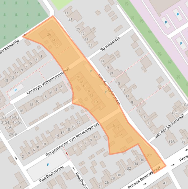 Kaart van postcodegebied 4507AD.