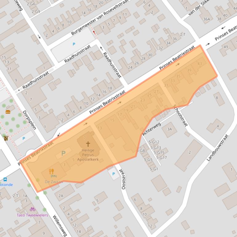 Kaart van postcodegebied 4507AH.