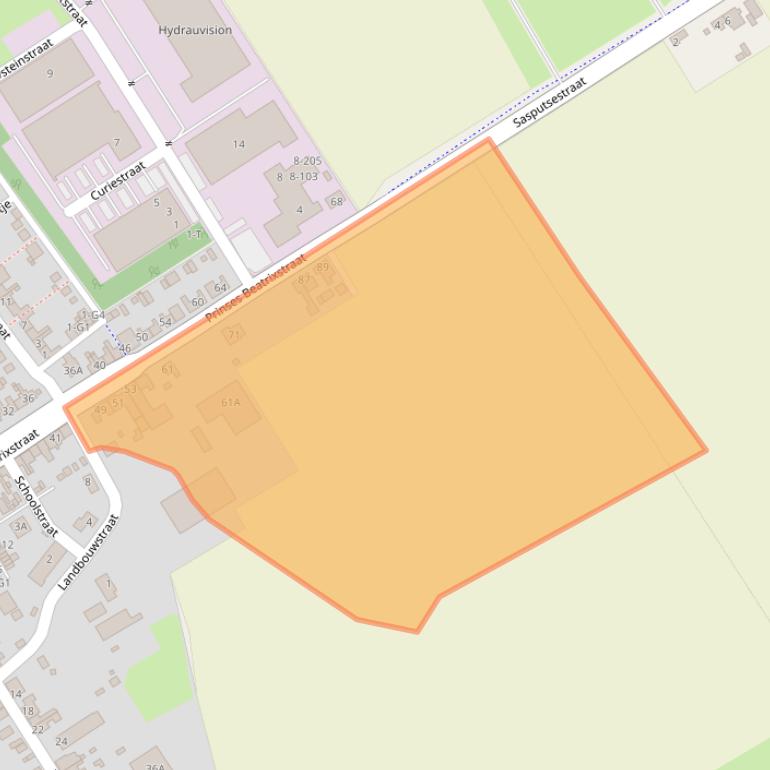 Kaart van postcodegebied 4507AJ.