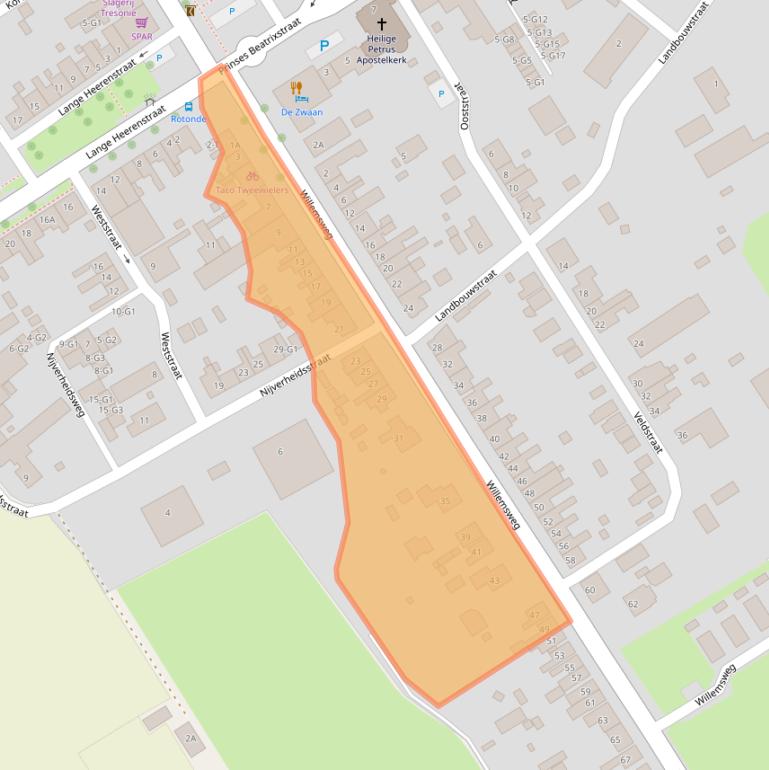 Kaart van postcodegebied 4507AR.