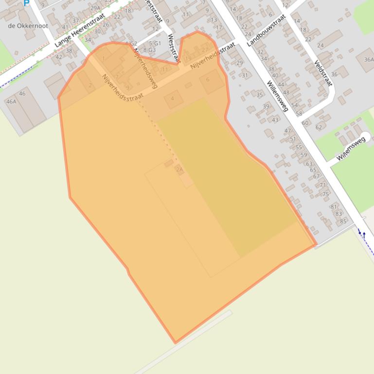 Kaart van postcodegebied 4507AW.