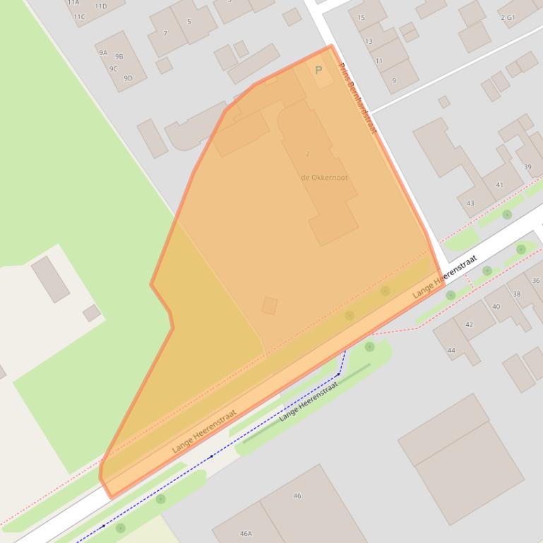 Kaart van postcodegebied 4507BE.