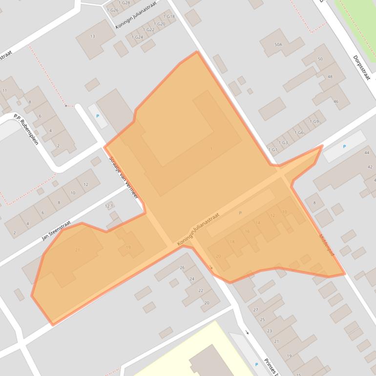 Kaart van postcodegebied 4507BG.