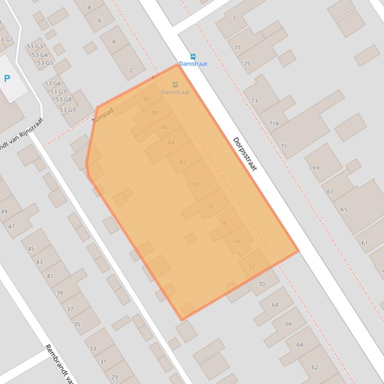 Kaart van postcodegebied 4507BM.