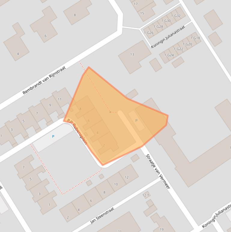 Kaart van postcodegebied 4507BP.