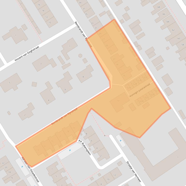 Kaart van postcodegebied 4507BS.