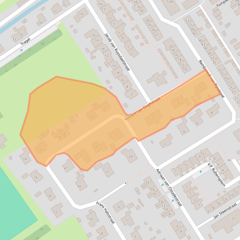 Kaart van postcodegebied 4507CA.