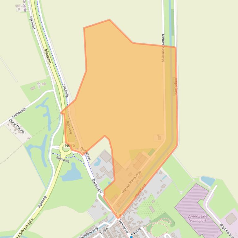 Kaart van postcodegebied 4507JB.