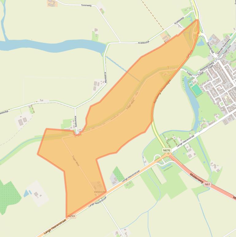 Kaart van postcodegebied 4507JD.