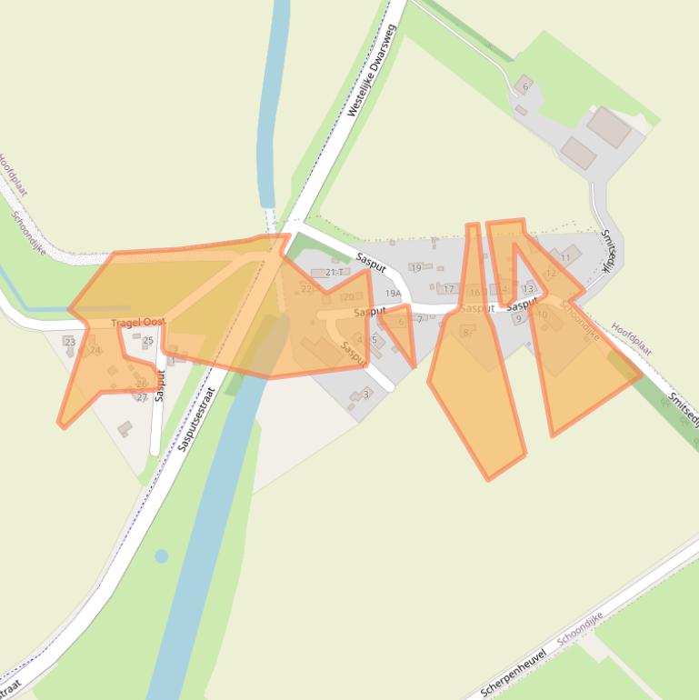 Kaart van postcodegebied 4507JT.