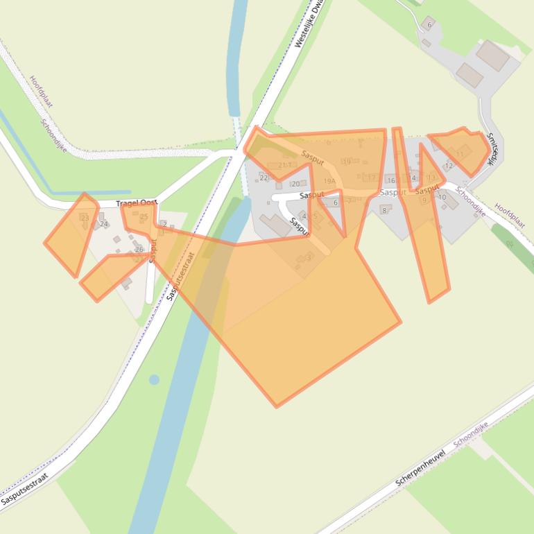 Kaart van postcodegebied 4507JV.