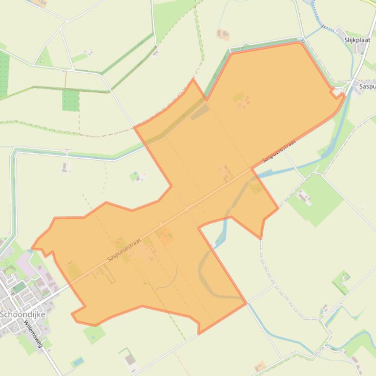 Kaart van postcodegebied 4507JX.