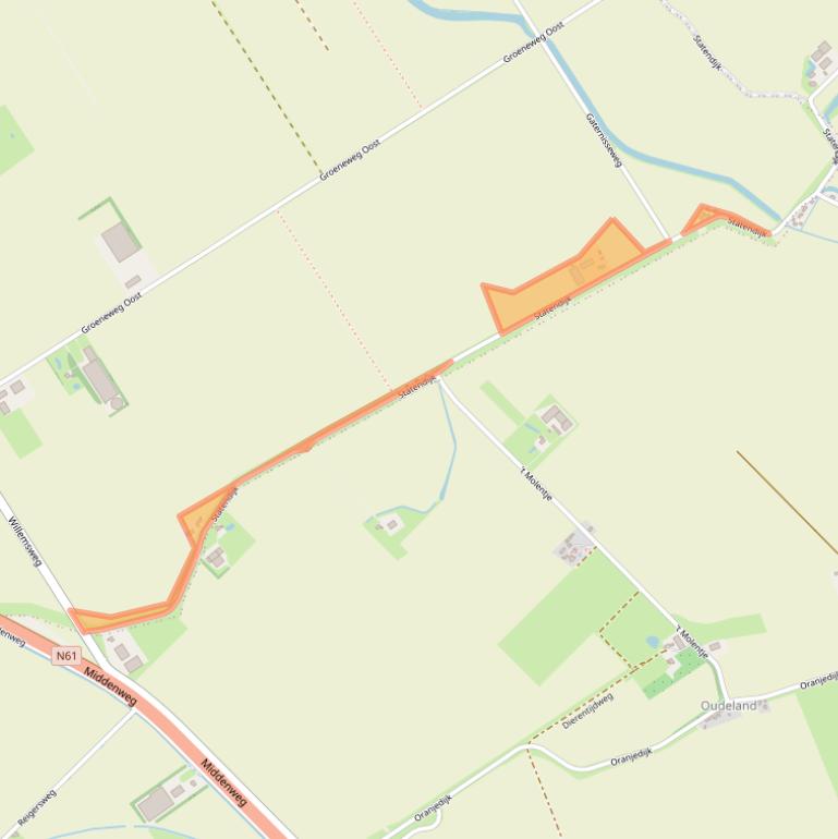 Kaart van postcodegebied 4507JZ.