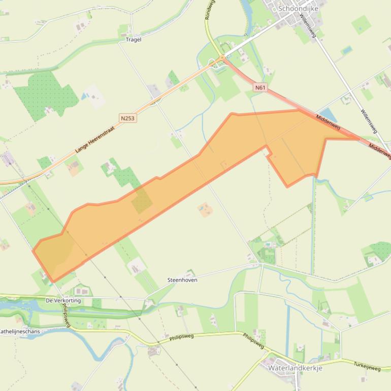 Kaart van postcodegebied 4507KM.